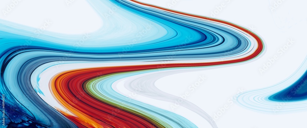 Curved marble alcohol ink background, abstract wave elements, luxury hand painted artwork, blue red and orange accent, modern wallpaper decoration Curved marble alcohol ink background, abstract wave elements, luxury hand painted artwork, blue red and orange accent, modern wallpaper decoration
