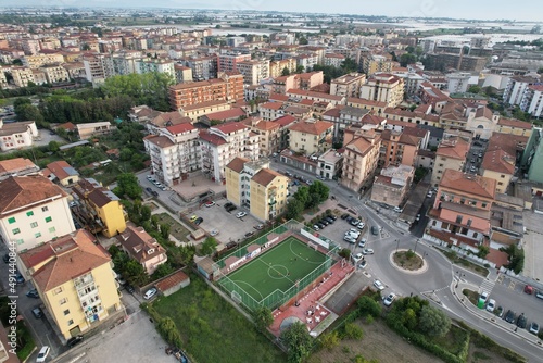 soccer field seen from above