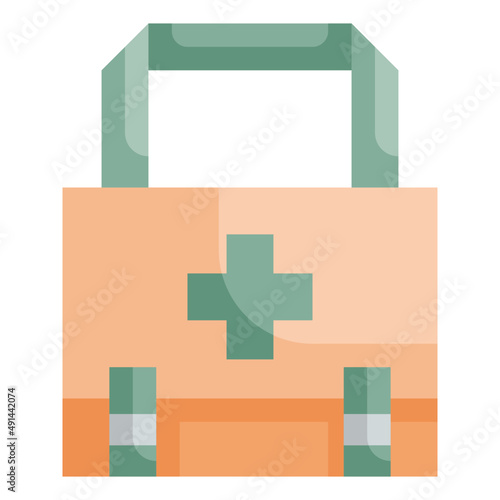 first aid kit flat icon