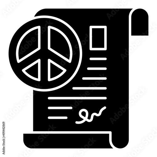peace glyph icon