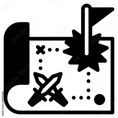 strategy glyph icon