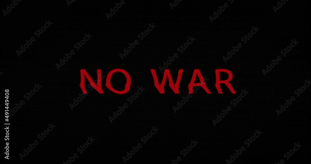 No war and peace with distorted and glitch effect seamless and loopable 3d. Pacifism and stop war message abstract concept. Noise retro tv style background. No war and peace with distorted and glitch effect seamless and loopable 3d. Pacifism and stop war message abstract concept. Noise retro tv style background.