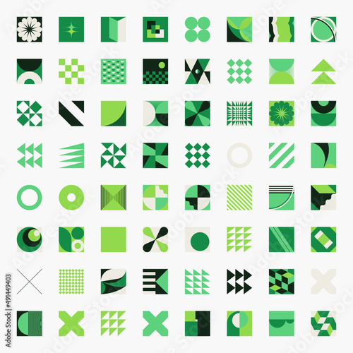 Modern Vector Graphics Collection Of Various Geometric Shapes and Abstract Forms