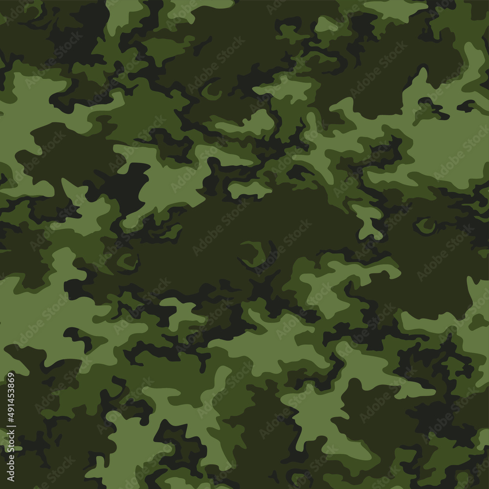 Camouflage texture seamless pattern. Abstract modern military style camo ornament for fabric and fashion textile print. Vector background. Camouflage texture seamless pattern. Abstract modern military style camo ornament for fabric and fashion textile print. Vector background.
