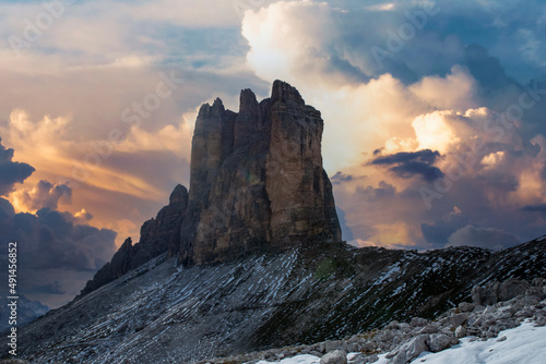 Die Drei Zinnen im Alpenglühen (Dolomiten)