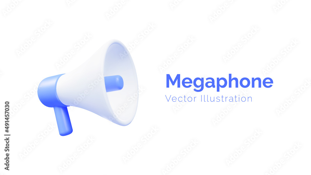 megaphone isolated on white