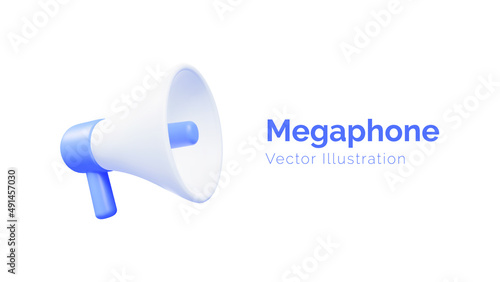 megaphone isolated on white