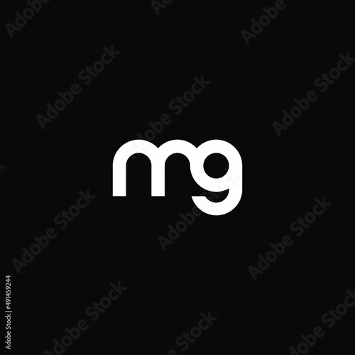 MG GM letter initial logo vector icon illustration