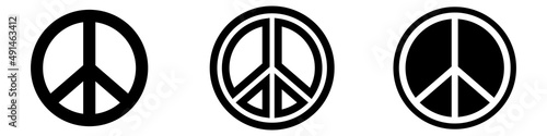 Vector, set of international symbol of peace