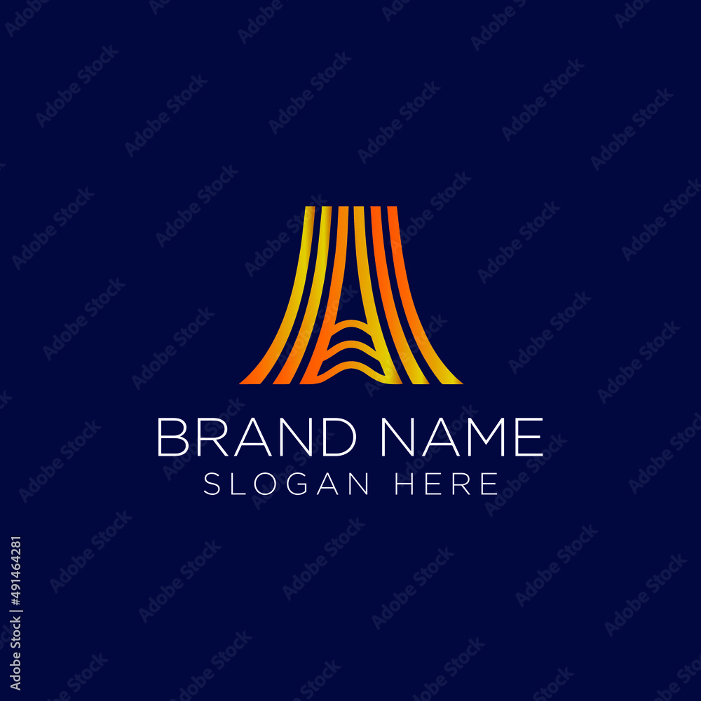 Elegant A letter logo concept Elegant A letter logo concept