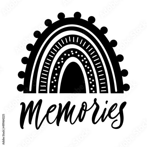 Rainbow papercut template