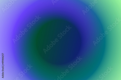 Smooth circular blue and green gradient mess background