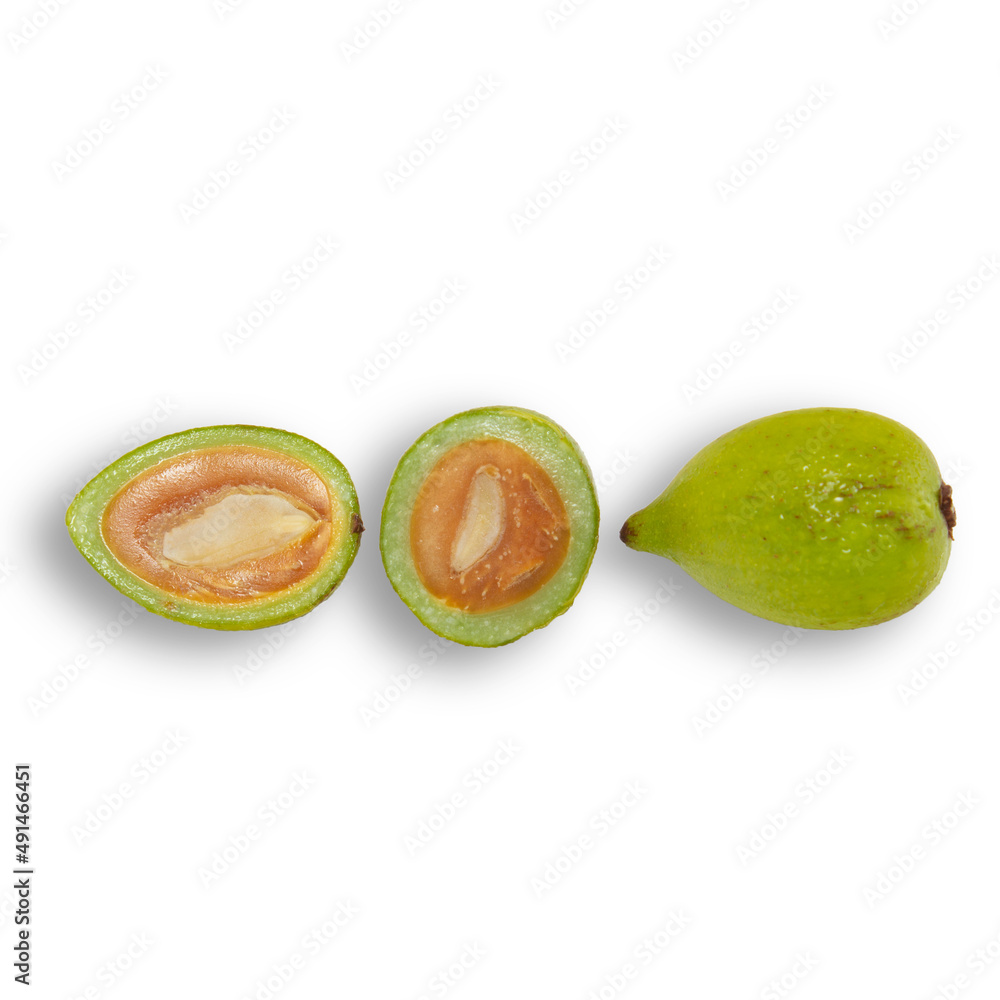 Argan fruits isolated on white background
Argan fruits isolated on white background