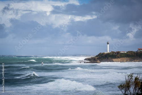 Seaside and beach of the city of Biarritz © daboost