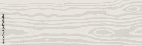 Light beige wood texture background. Empty natural pattern swatch template. Realistic plank. Wooden grain texture. Dense lines. Vector illustration 