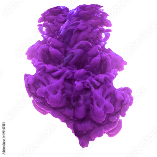 Colorful smoke darck violet