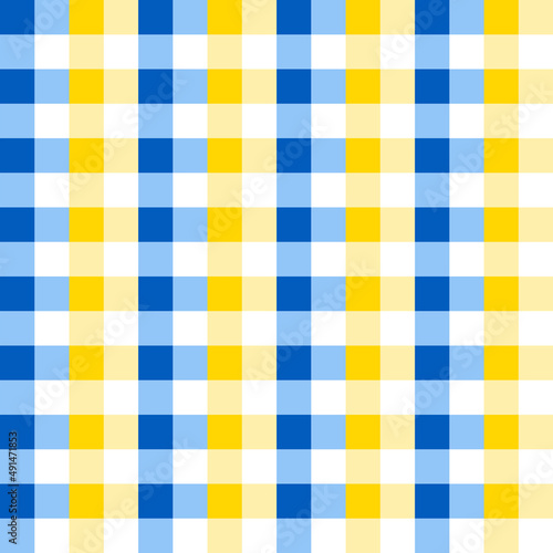 Seamless Colorful Checkered Flannel patterns of square for background.