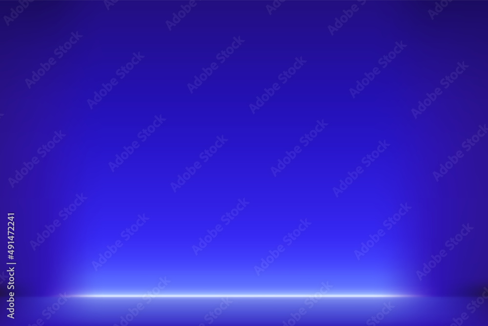 Violet empty scene with neon light. Realistic vector illustration Violet empty scene with neon light. Realistic vector illustration