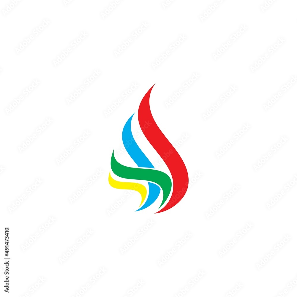 Obraz premium Fire flame vector illustration design template