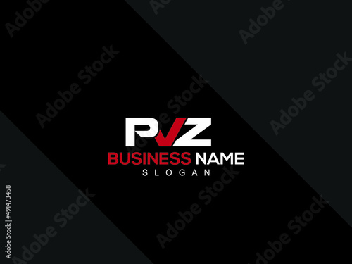 Creative PVZ Logo Icon, Alphabet pvz letter logo image vector for your company photo