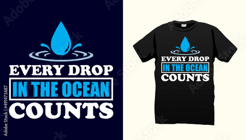 Earth day t shirt and print on demand vector