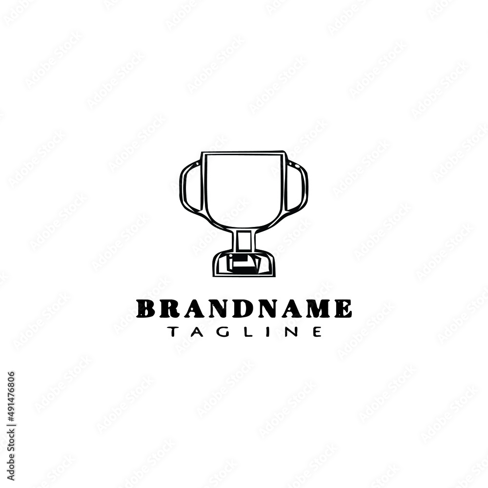 cute trophy logo cartoon icon vector illustration cute trophy logo cartoon icon vector illustration