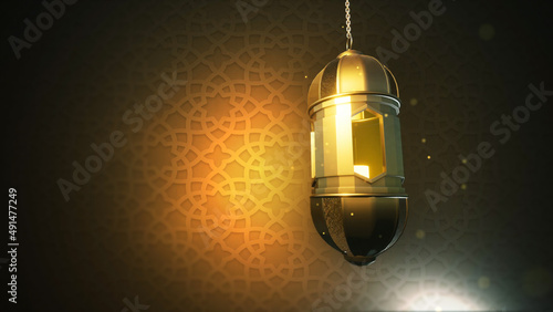 Photography Background Of Ramadan Lantern, 3d Rendering