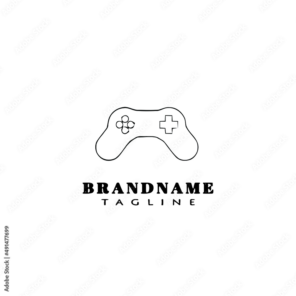 game console logo icon cartoon design template vector illustration game console logo icon cartoon design template vector illustration