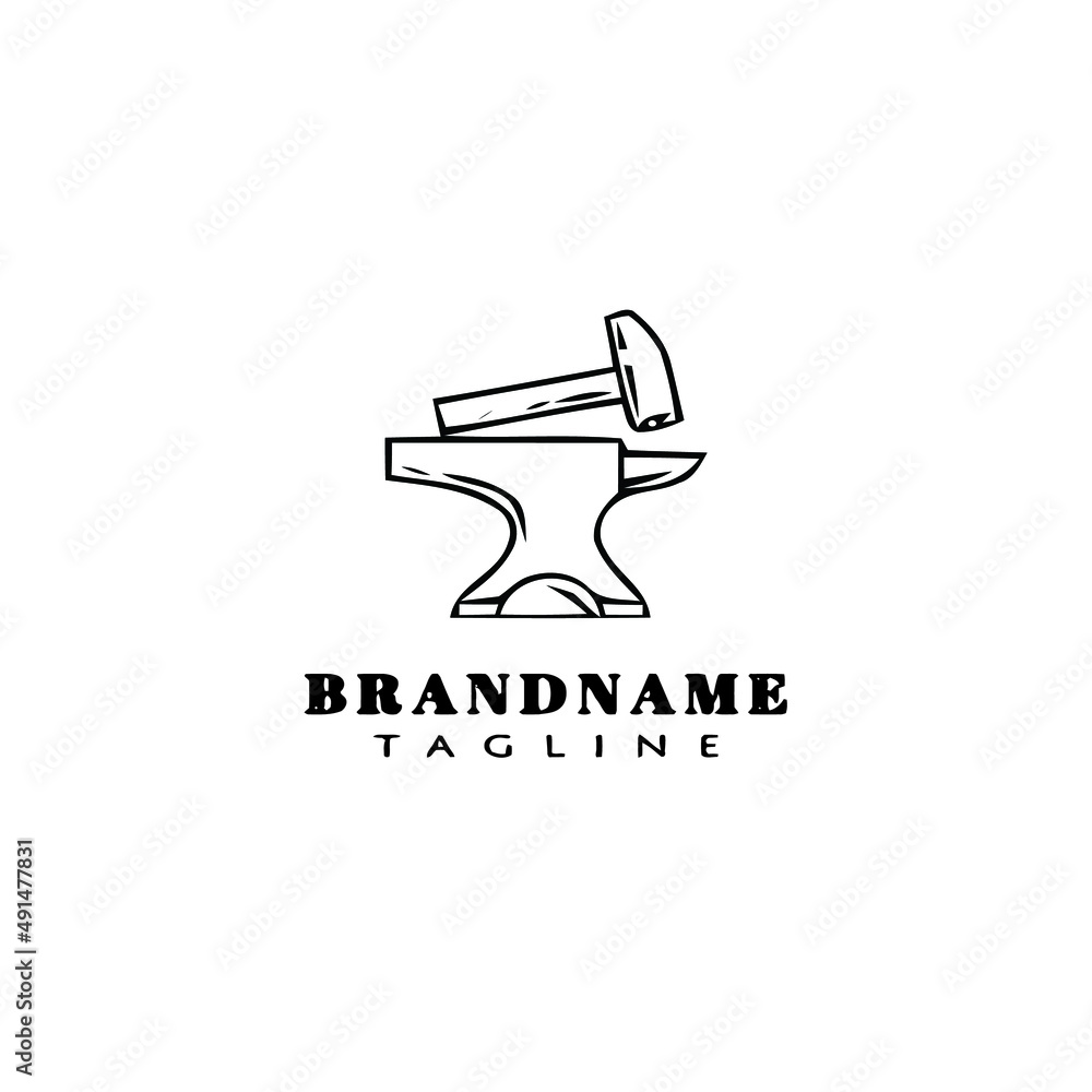 hammer logo template icon black design vector illustration hammer logo template icon black design vector illustration