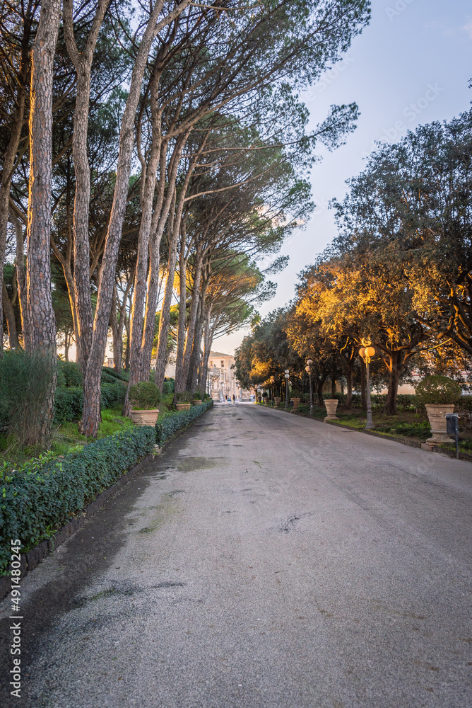 Vittorio Emanuele Park in Caltagirone, Catania, Sicily, Italy, Europe, World Heritage Site
