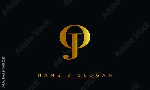 JO,  OJ,  J,  O   Abstract Letters Logo Monogram