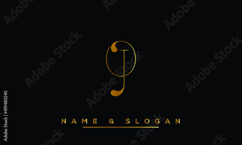 JO,  OJ,  J,  O   Abstract Letters Logo Monogram