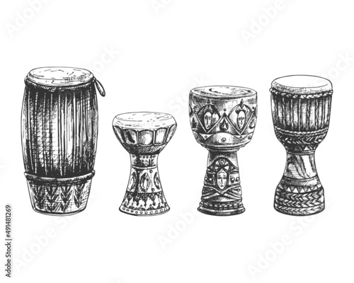 122_congas, darbuka_djembe_congas, darbuka, djembe, percussion set, congo, djembe, darbuka, cuban drum, cup drum, national symbol of egyptian music shaabi, west african drum, graphic illustration, han photo