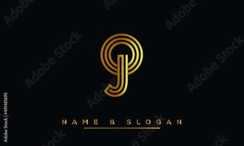 JO,  OJ,  J,  O   Abstract Letters Logo Monogram
