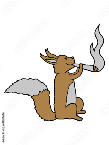 Kiffendes Weed Eichhörnchen 