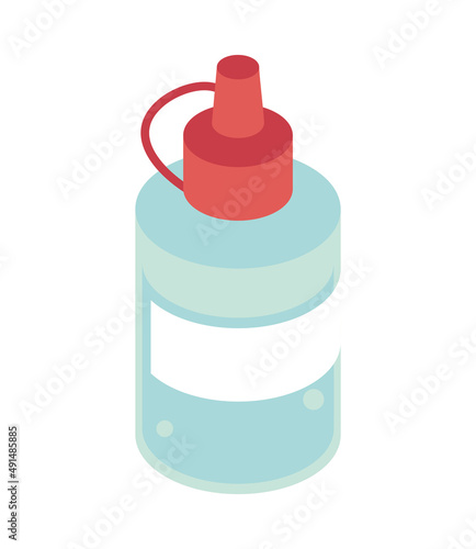 glue bottle icon isometric