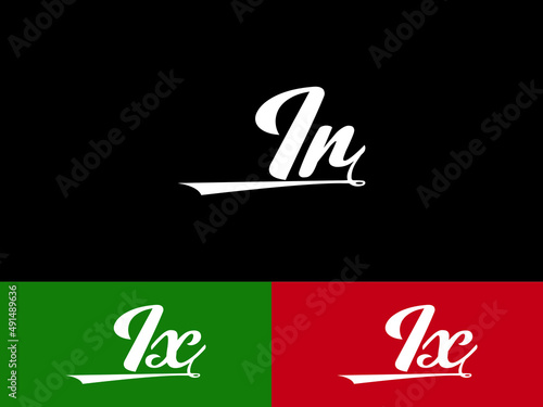 Abstract IR Signature Logo Image, Signature Ir ri Letter Logo Background for company