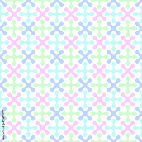 Abstract seamless geometric multicolor mosaic pattern.