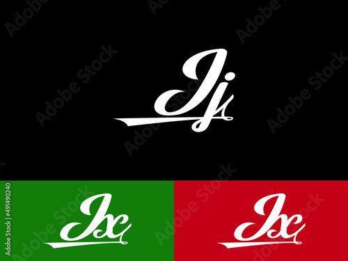 Signature JJ or jj Logo Design, Creative jj Fashion Letter Logo Image Design For beauty wedding flower and fashion business photo