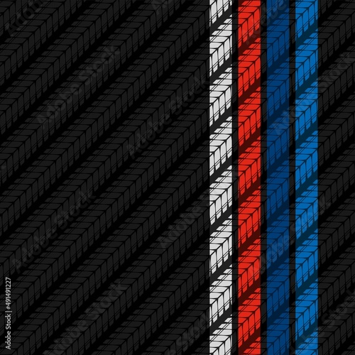 Lines color tire track background