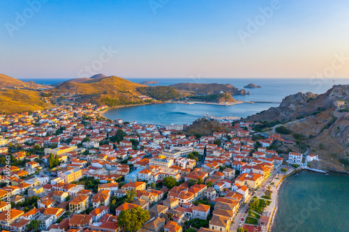 View of Myrina, Limnos island, Greece. © gatsi