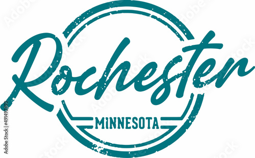 Rochester Minnesota USA City Stamp