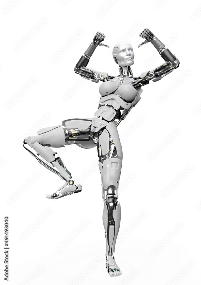 amazing robot is doing a hiphop dance with style amazing robot is doing a hiphop dance with style