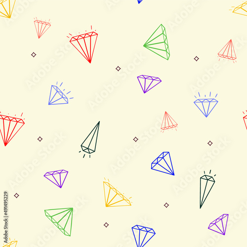 seamless geometric pattern.  infinite texture for printing on fabric, paper and for textile.
