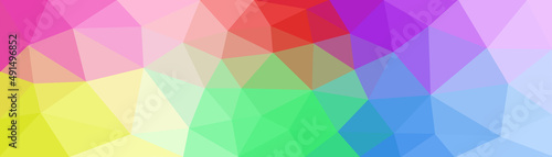 multicolored RGB  red  yellow  pink  blue  green  Low poly abstract crystal pattern background. Polygon design.