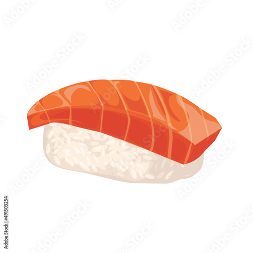 Sushi flat vector illustration