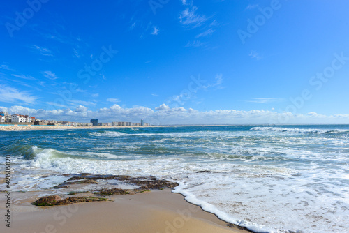 Praia de Buarcos in Figueira da Foz, Portuga photo