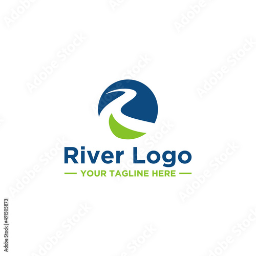 R River Logo Design