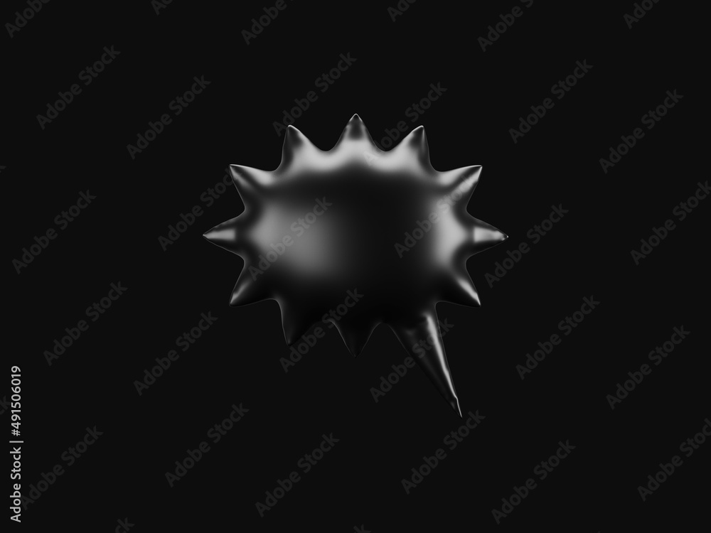 Pure Black Speech Bubble Pure Black Speech Bubble