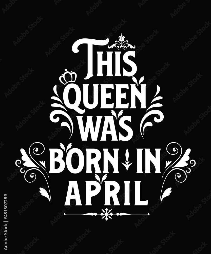 Obraz premium Attractive, Modern, typography, calligraphy, creative, unique printable birthday t-shirt design